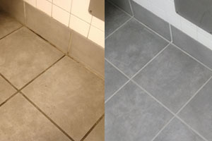 Tile Restoration Before and After